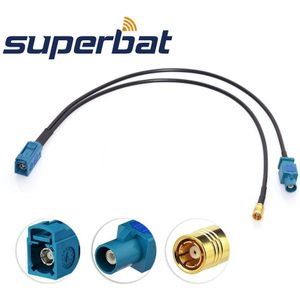 Superbat Fm/Am Naar Dab/Dab + Autoradio Antenne Converter/Splitter Met Fakra Smb Connector Voor alpine Jvc Kenwood Auto Digitale Radio