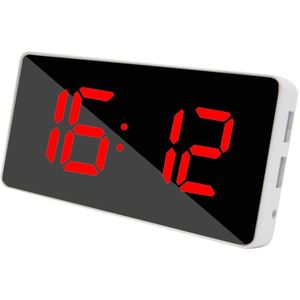 Mini Led Spiegel Digitale Tafel Grote Wekker Wake Up Light Voor Thuis Tijd Temperatuur Display Elektronische Desktop Klok Z0604