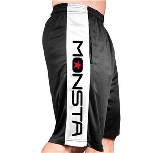 GITF Snel droog mannen gym fitness shorts Bodybuilding jogging workout mannelijke Slim fit korte broek Knie Lengte Run Mesh Joggingbroek