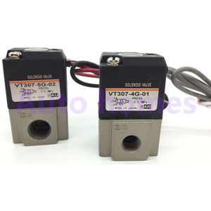 1/8 1/4 draad 3 way pneumatische Hoge frequentie magneetventiel 12 V 24 V DC 110 V 220 V AC VT307 wire lead soort vacuüm klep