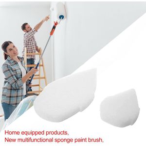 2Pcs Geschuimd Hars Spons Cleaner Voor Huishouden Muur Schilderen Roller Borstel Accessoires Thuis Improvment Gereedschap Handgereedschap