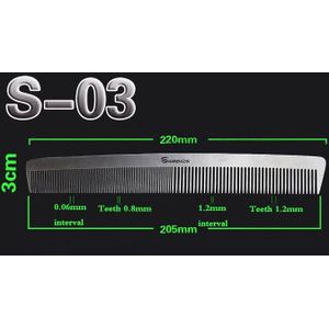 Salon Kammen Zilver Rvs Metalen Kammen Voor Kapperszaken Kappers En Kapperszaken Haircut Gereedschap Kapsalon Kapper Tool