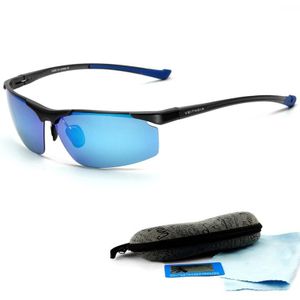 VEITHDIA Brand Aluminium Magnesium Heren Zonnebril Gepolariseerde Coating Spiegel Rijden Zonnebril Eyewear Accessoires Voor Mannen/Vrouwen