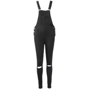 Vrouwen Slanke Zwarte Denim Jeans Bib Broek Overalls Vrouwelijke Casual Strappy Jumpsuit Rompertjes Outfits