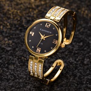 Vrouwen Horloges Top Brand Luxe Armband Horloge Crystal Horlogeband Dames Horloges Gold Dial Zegarek Damski