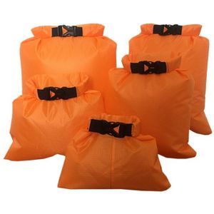 5 Pcs 1.5L/2.5L/3.5L/4.5L/6L Gecoate Siliconen Stof Druk Waterdichte Dry Bag Storage Pouch rafting Kano Varen