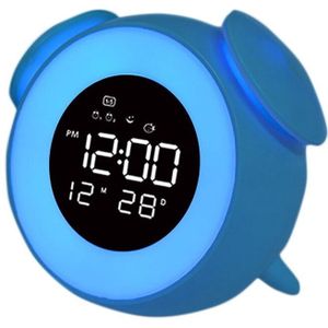 Nachtkastje - Wake Up Light - Digitale Led Muziek Wekker - Alarmklok