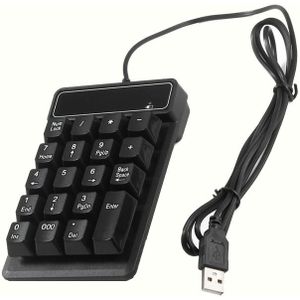 Basix 19 Toetsen Bluetooth Wireless Numeriek Toetsenbord Mini Numpad Toetsen Nummer Pad Digitale Toetsenbord Voor Pc Accounting Taken Toetsenbord