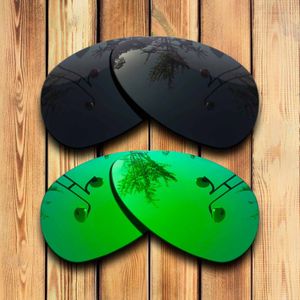 100% Precies Gesneden Gepolariseerde Vervanging Lenzen Voor Crosshair S Zonnebril Solid Black &amp; Green Combineren Opties