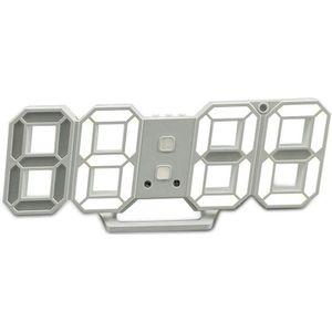 Led Klok Alarm Creatieve Elektronische Digitale Klokken Usb Lading Muur Opknoping 3D Thuis Slaapkamer Decoratie Kantoor Tafel Bureauklok