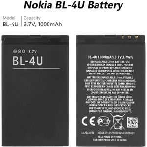 Originele Oplaadbare Batterij BL-4U Voor Nokia E75 6212C 5730 5530 5330 6600I 8800CA 8800GA E66 C5-03 C5-04 C5-05 C5-06 5250