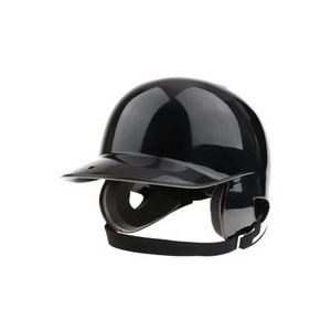 Beslag Helm Softbal Honkbal Helm Dubbele Flap-Zwart