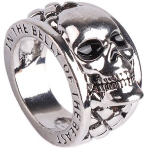 Classic mannen Hip Hop Ring Rvs Skull Ring Punk Gothic Engagement Sieraden Ringen Maat 6-13 voor Mannelijke Beste Cadeau