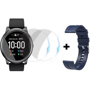 Xiaomi Haylou Solar Smart Horloge IP68 Waterdichte Sport Metalen Ronde Case Hartslag Sleep Monitor Haylou LS05 Voor Ios Android