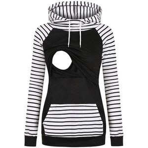 Casual Vrouwen Winter Warm Hooded Moederschap Pocket Gelaagde Verpleging Hoodie Sweatshirts Tops Voor Borstvoeding T-shirt #50