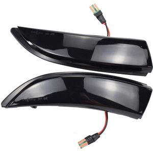 Voor Ford Fiesta MK7 MK8 19 + Led Dynamische Richtingaanwijzer Auto Achteruitkijkspiegel Led blinker 100% Waterdicht