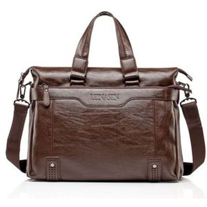 Mode Mannelijke Zacht Leer Commerciële Aktetas/Brand Mannen Messenger Bag/Casual Zakelijke Tas 14 &quot;laptop Tassen Voor Mannen