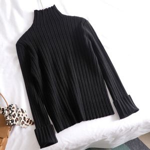 Chic Herfst Winter Dikke Trui Truien Vrouwen Lange Mouwen Casual Coltrui Warm Basic Trui Knit Truien Top