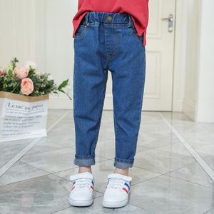 Lente Herfst Kinderen Stretch Katoen Jeans Kids Meisjes Leisure Denim Broek Tieners Meisjes Solid Elastische Taille Broek Q72