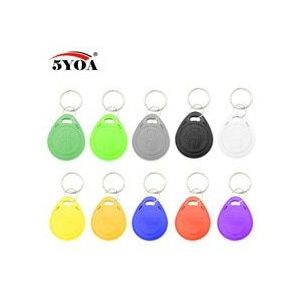 50 stks EM4305 T5577 Kopie Herschrijfbare Writable Rewrite EM ID keyfobs RFID Tag Sleutelhanger Card 125 KHZ Proximity Token Badge Dupliceren