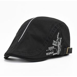 Zomer Brief Borduurwerk Baretten Caps Voor Mannen Vrouwen Vintage Piekte Caps Outdoor Zon Hoeden Casquette Cap Peaky Blinders