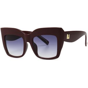 Luxe Dames Oversized Cat Eye Zonnebril Vrouwen Vintage Zonnebril voor Vrouwelijke Shades UV400 Eyewear oculos de sol
