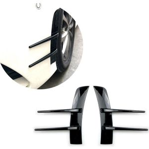 Auto Zwart Voorbumper Spoiler Flank Wind Mes Voor Mercedes Benz A-klasse A180 A200 A220 W177 (Zwart)