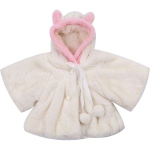 Baby Peuter Meisje Warme Fleece Winter 3D Oor Jas Snowsuits Leuke Mooie Jas Mantel Kleding