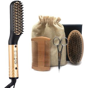 Professionele Haar Kam Borstel Baard Stijltang Voor Vrouwen Met Bag Haar Kam Set Multifunctionele Snelle Verwarming Styling Tools