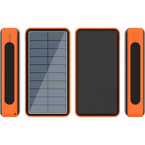 80000Mah Wireless Solar Power Bank Externe Batterij Poverbank 4USB Led Powerbank Draagbare Mobiele Telefoon Oplader Voor Xiaomi Iphone