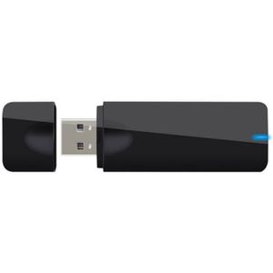 Black MT7612U 1200Mbps 2.4Ghz/5Ghz Dual Band Usb Wifi Dongle Wifi Modem