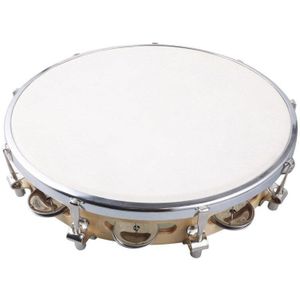 8 ""/10"" tamboerijn Capoeira Lederen Drum Pandeiro Samba Brasil Houten Tamborine Precussion Muziek Instrument Voor Verkoop 150 D