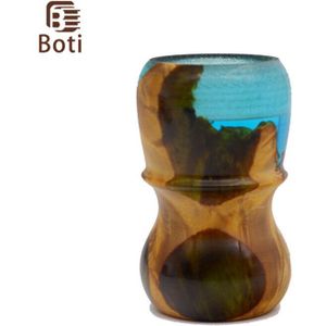 Boti Borstel-Scheren Product Desert Borstel Handgemaakte Hout Hars Handvat Mannen Ochtend Reinigen Baard Gereedschap Kit