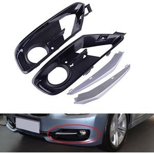 Voorbumper Mistlamp Grille Cover Trim Fit Voor-Bmw 3 Serie F30/F31 51117300739 51117300740