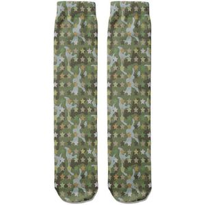 Mode 3D Printing Star Patroon Vrouwen Sokken Harajuku Kawaii Vrouwelijke Sokken Hoge Enkel Winter Warm Casual Meisje Sokken