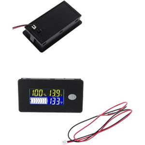 Univerisal Batterij Capaciteit Indicator 12V 24V 36V 48V 60V 72V 10-100V li-ion Lifepo4 lood-zuur Batterij Monitor met temperatuur