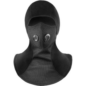 Motorfiets Gezichtsmasker Balaclava Winter Thermische Fleece Gezicht Shield Schedel Gezichtsmasker Moto Ski Biker Met Actieve Koolstof Filters