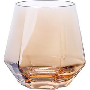 Diamond Glas Cup Geometrie Whisky Crystal Glass Mok Duurzaam Koffie Mokken Thee Glazen Kantoor Bar Drinkware Paar Kopjes