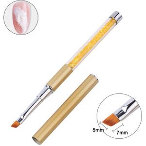 Nail Uv Gel Brush Liner Pen Kristal Handvat Manicure Nagels Franse Art Acryl Uv Gel Puntjes Pen Extension Schilderen Borstel gereedschap