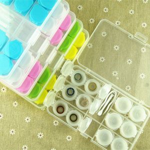 Contact Lens Case Willekeurige Kleuren Container Reizen Set Opslag Houder