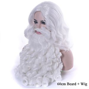 Kerst Kostuums Kerstman Pruik En Baard Synthetisch Haar Korte Santaclaus Xmas Cosplay Pruiken