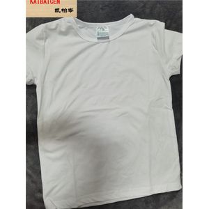5 Stks/partij Sublimatie Lege Witte Modale Kinderen Kids T-shirt 2 -11 Jaar Warmte Pers Dye Sublimatie Inkt transfer