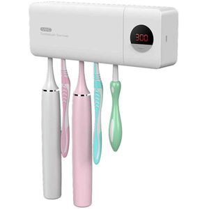 Ultraviolet Tandenborstelhouder Uv Tandenborstel Dispenser Badkamer Muur Gemonteerde Uv Licht Tandenborstelhouder Kinderen Volwassenen Uvc Doos