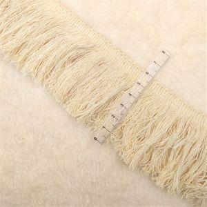 25Yards 6Cm Katoenen Draad Fringe Rij Zijde Kant, Katoenen Draad, sjaal Accessoires Kant Trim Tassel Trim Modellen 6Cm