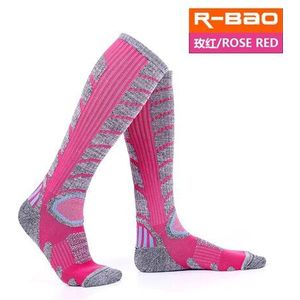 R-BAO Winter Warm Mannen Vrouwen Thermische Ski Sokken Dikke Katoenen Sport Snowboard Fietsen Skiën Voetbal Beenwarmers Lange Sokken 3321 M