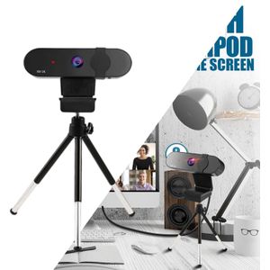 Business Webcam Met Microfoon &amp; Privacy Cover Computer Camera Auto-Focus Voor Pc Monitor Laptop Livestream Conferencing