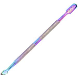 5 Stijlen Dual-Ended Regenboog Cuticle Pusher Metal Nail Art Uv Gel Remover Dunschiller Schraper Professionele Manicure Pedicure Care tool