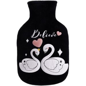 350Ml Leuke Swan Verse Flanel Cover Water Fles Injectie Warm Water Fles Meisje Warm Paleis Warmer Bag