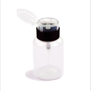 210Ml Container Lege Clear Pomp Dispenser Fles Voor Aceton Polish Remover Alcohol Liquid Olie Nail Art Schoonheid tool