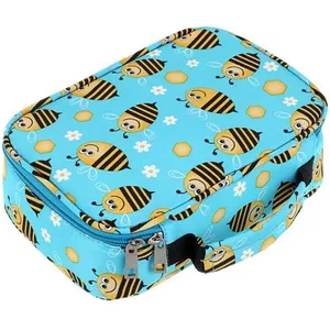 KASESSS Pluche etui, schattig krokodillenpatroon, grote capaciteit kinderen etui, grappig etui voor school, groen